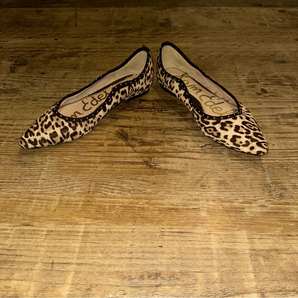 Sam Edelman Rivera Flats Animal Print Sz 7.5 - Picture 5 of 17